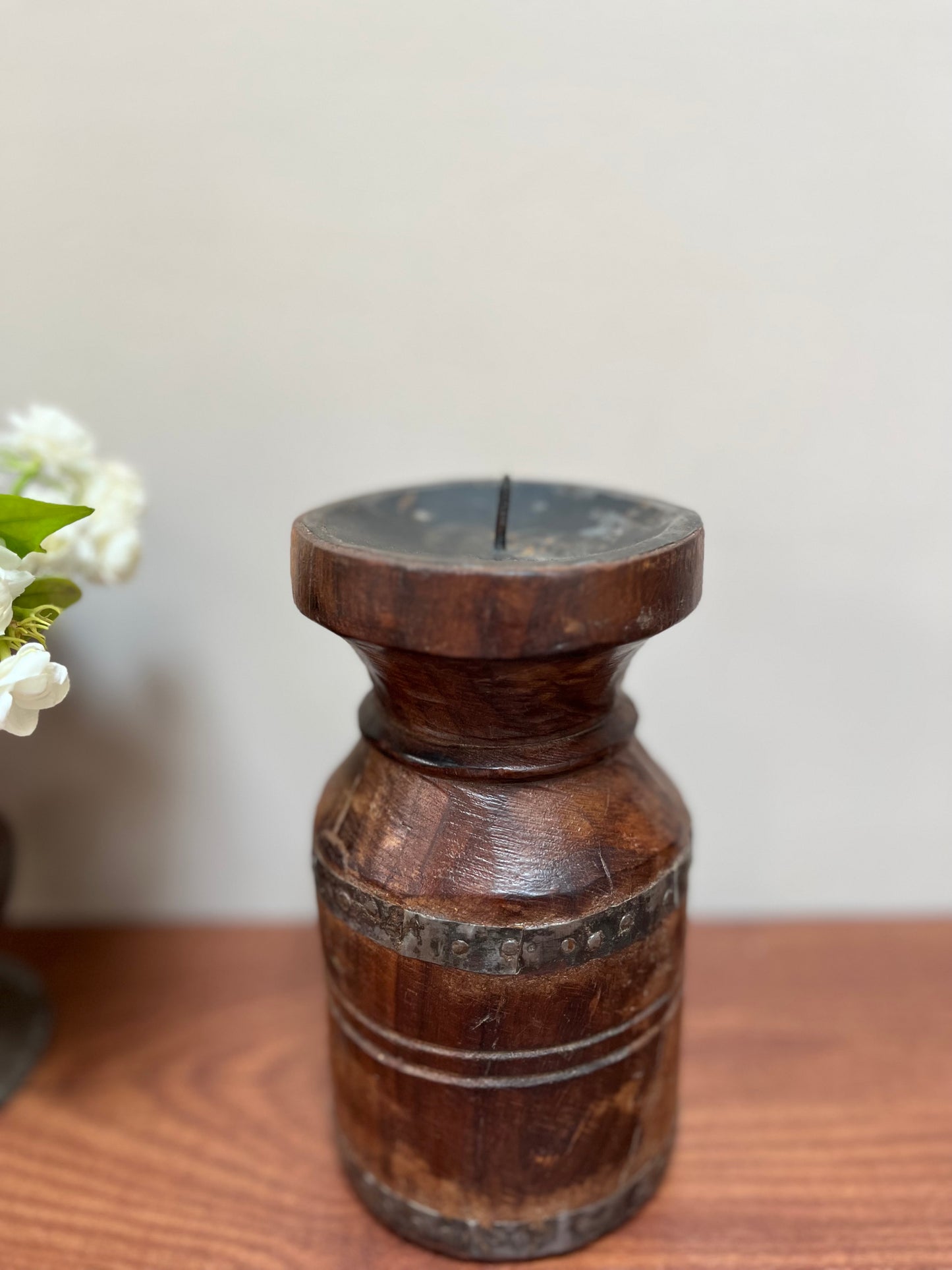 Wooden Candle Holder