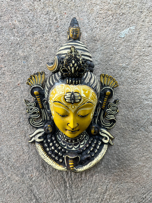 Wooden Exotic Shiva Wall Mask