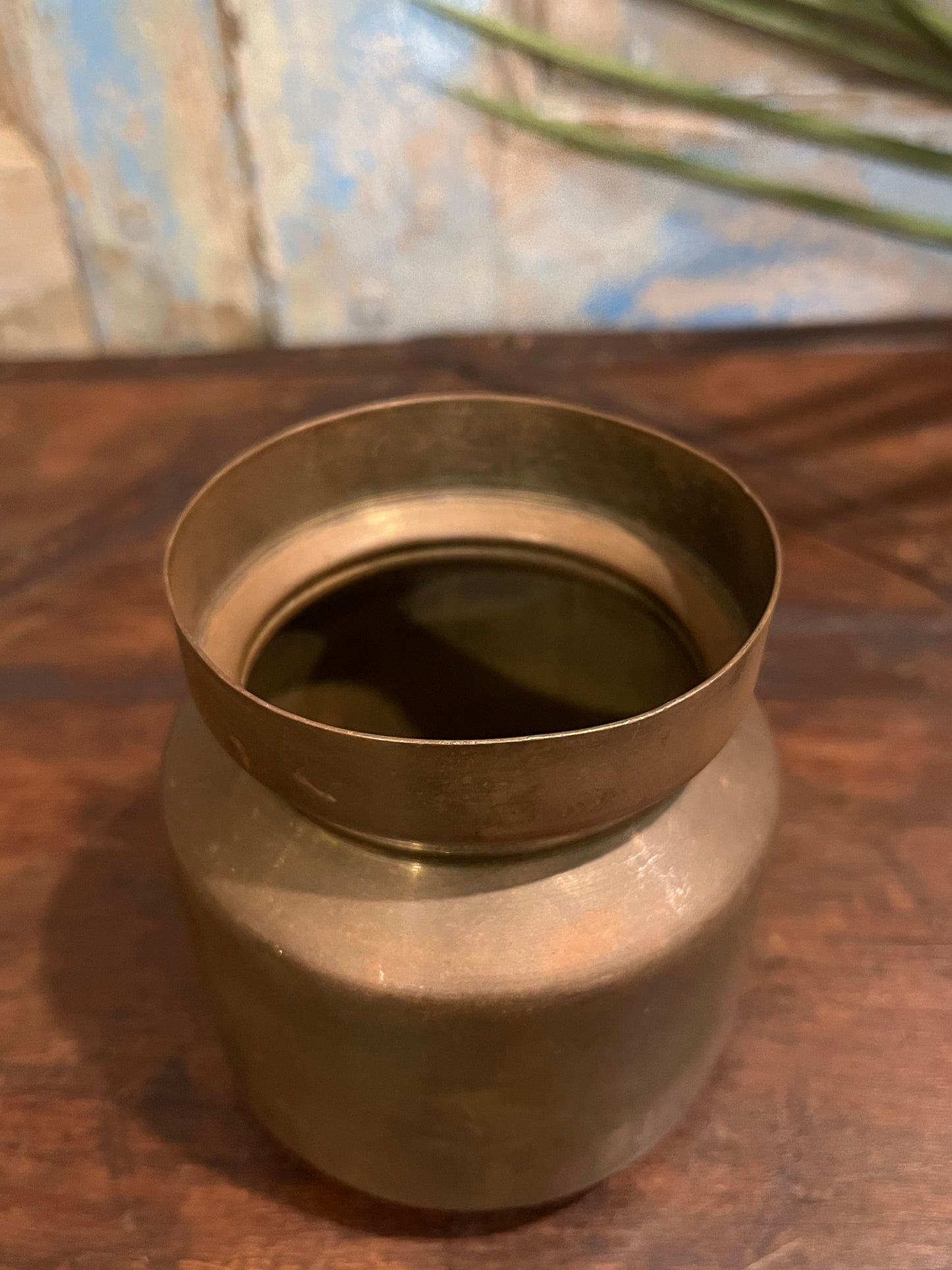 Old Brass Planter