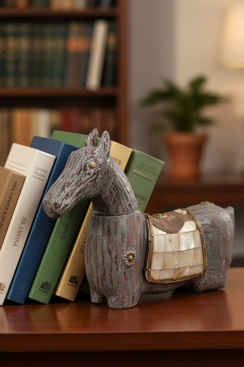 Wood Sitting Horse