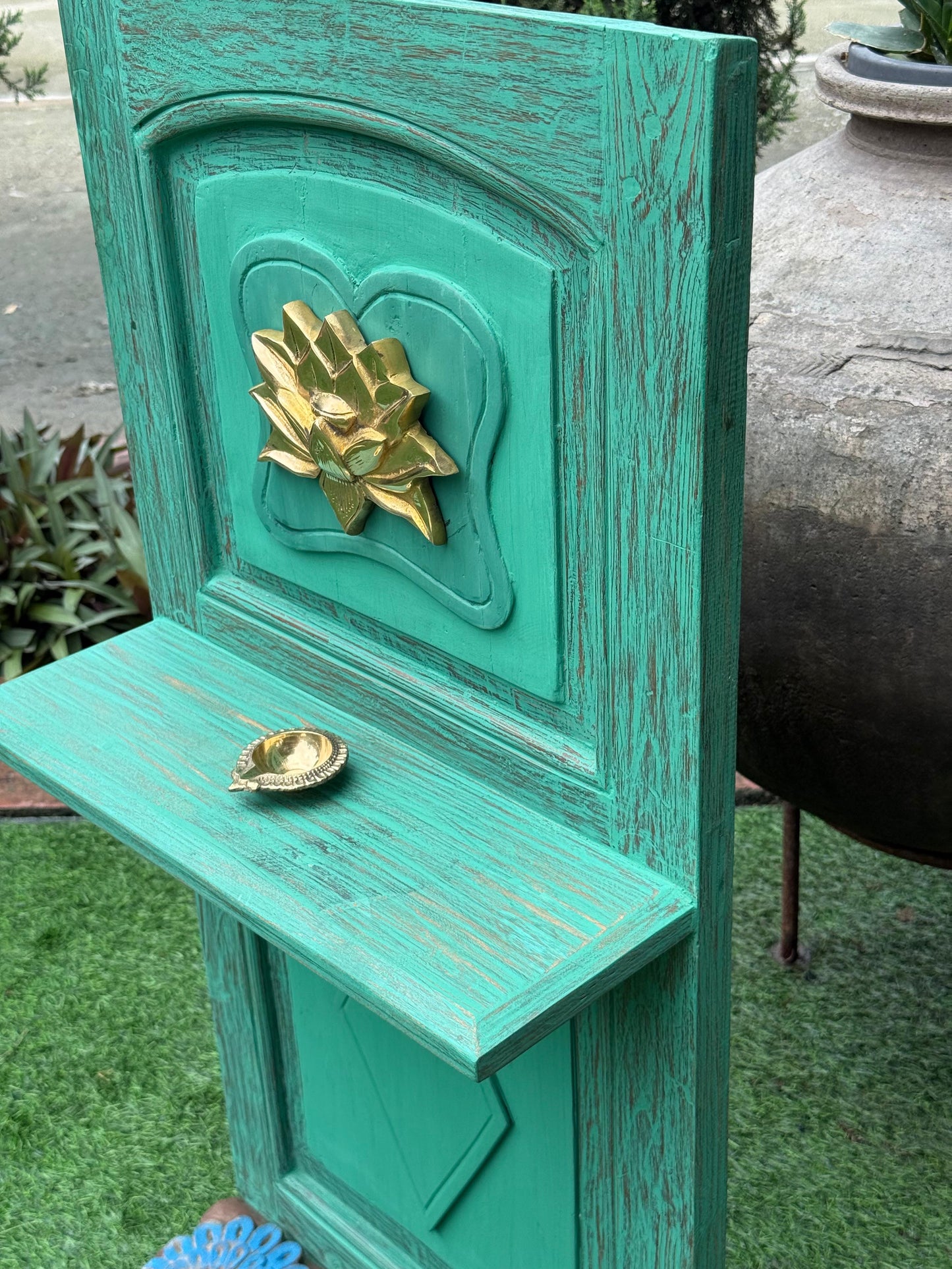 Wood Panel Diya Bracket
