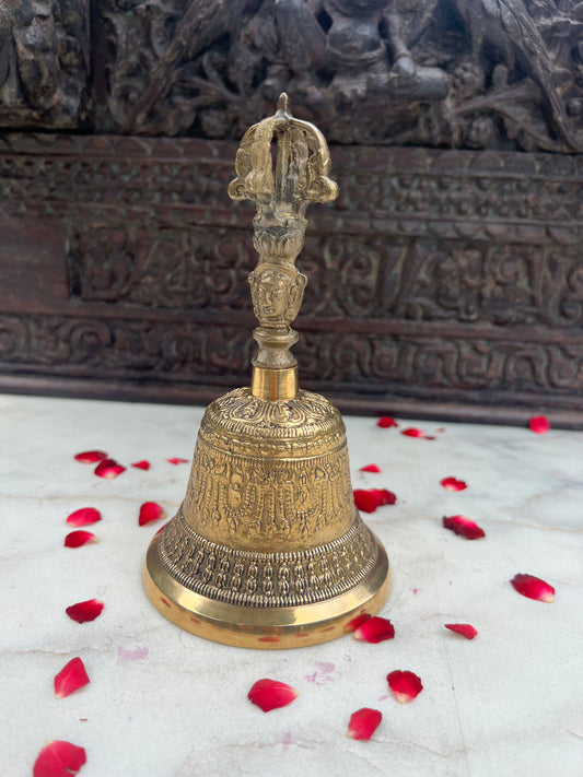 Brass Tibtean Praying Bell