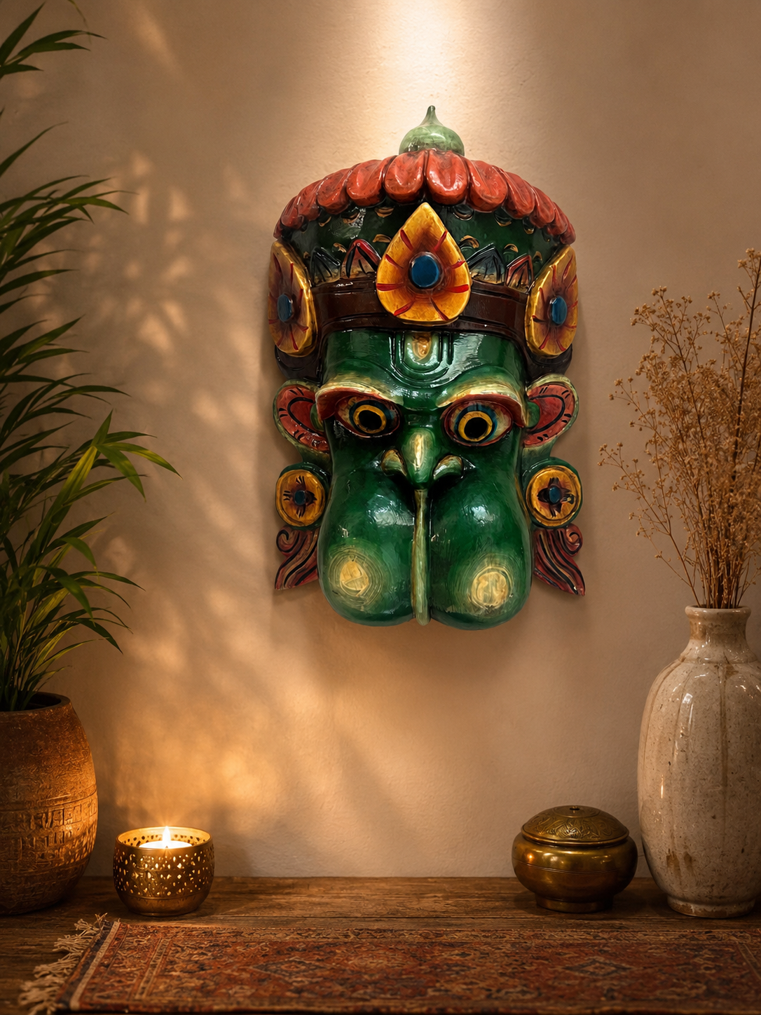 Wooden Printed Hanuman ￼