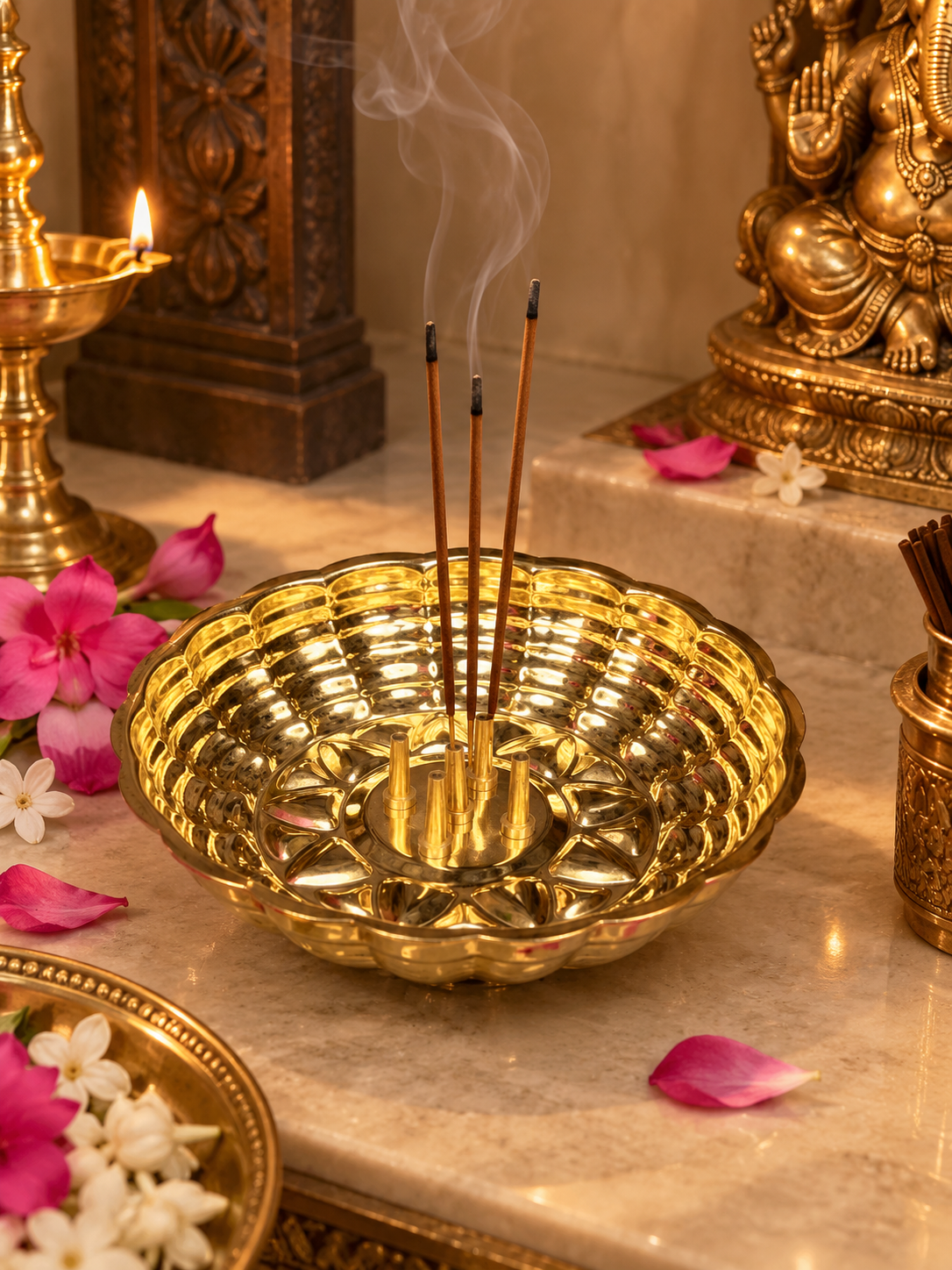 Brass Incense Holder ￼