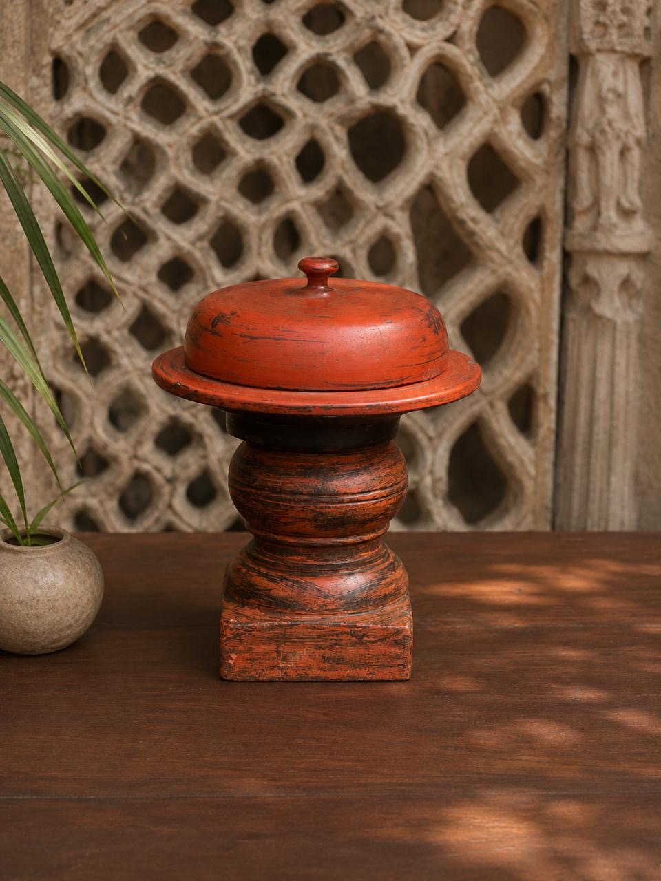 Old Lacquer Wood Box