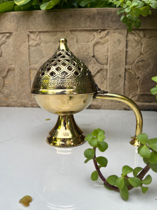 Divine Brass Dhoop Loban Burner