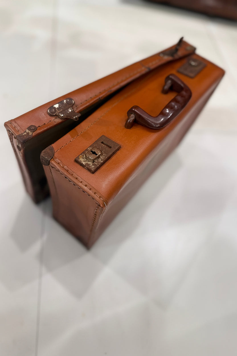 Vintage Leather Suitcase