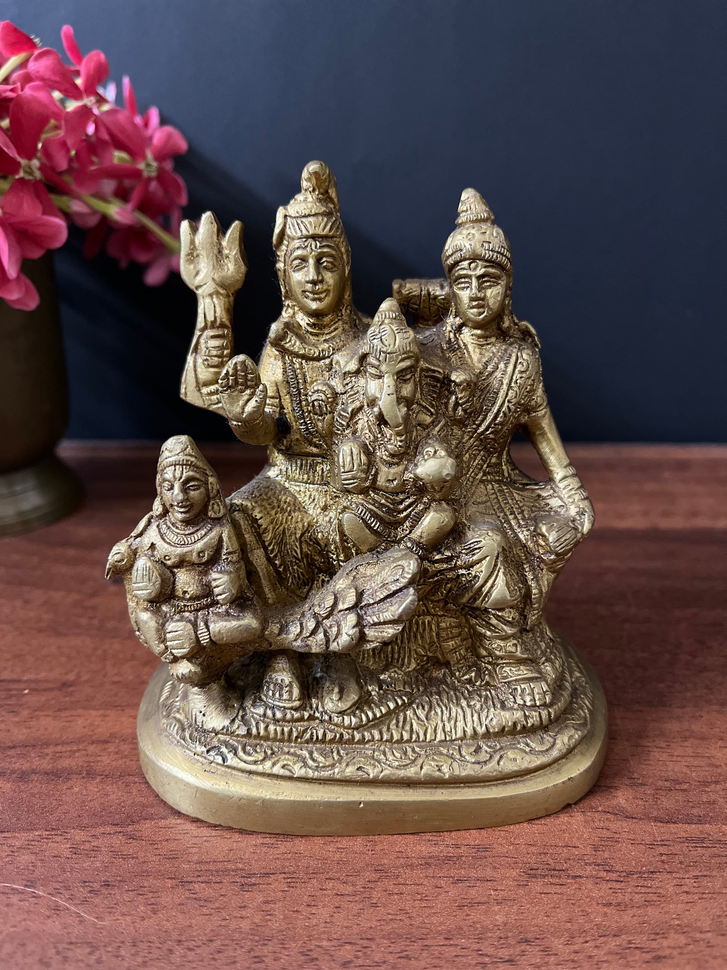 Brass Lord Shiva Parivar Family