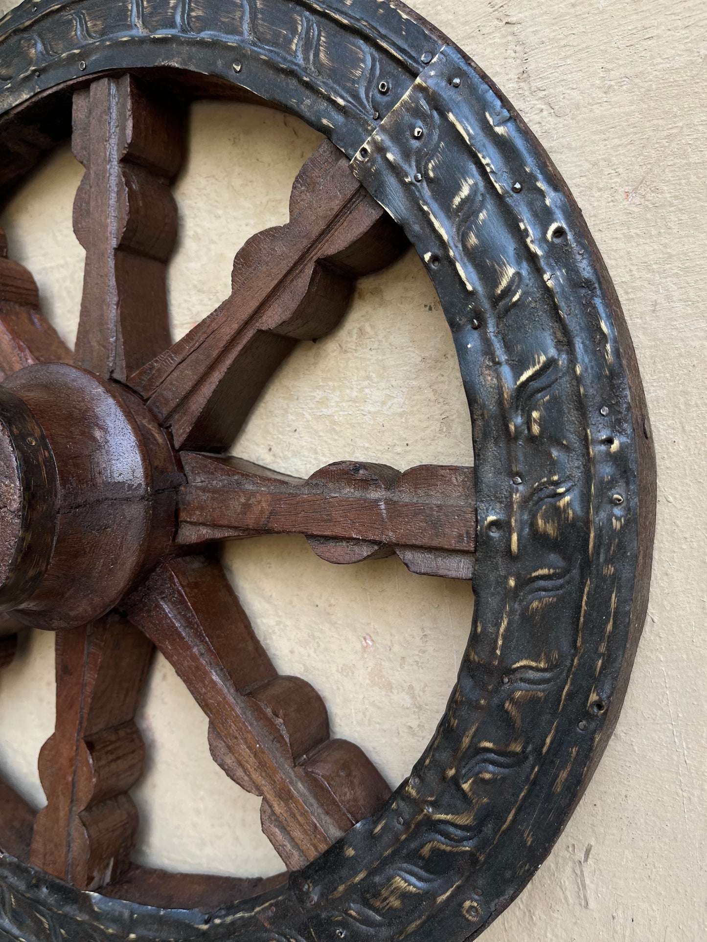 Wood Wall Decor Wheel