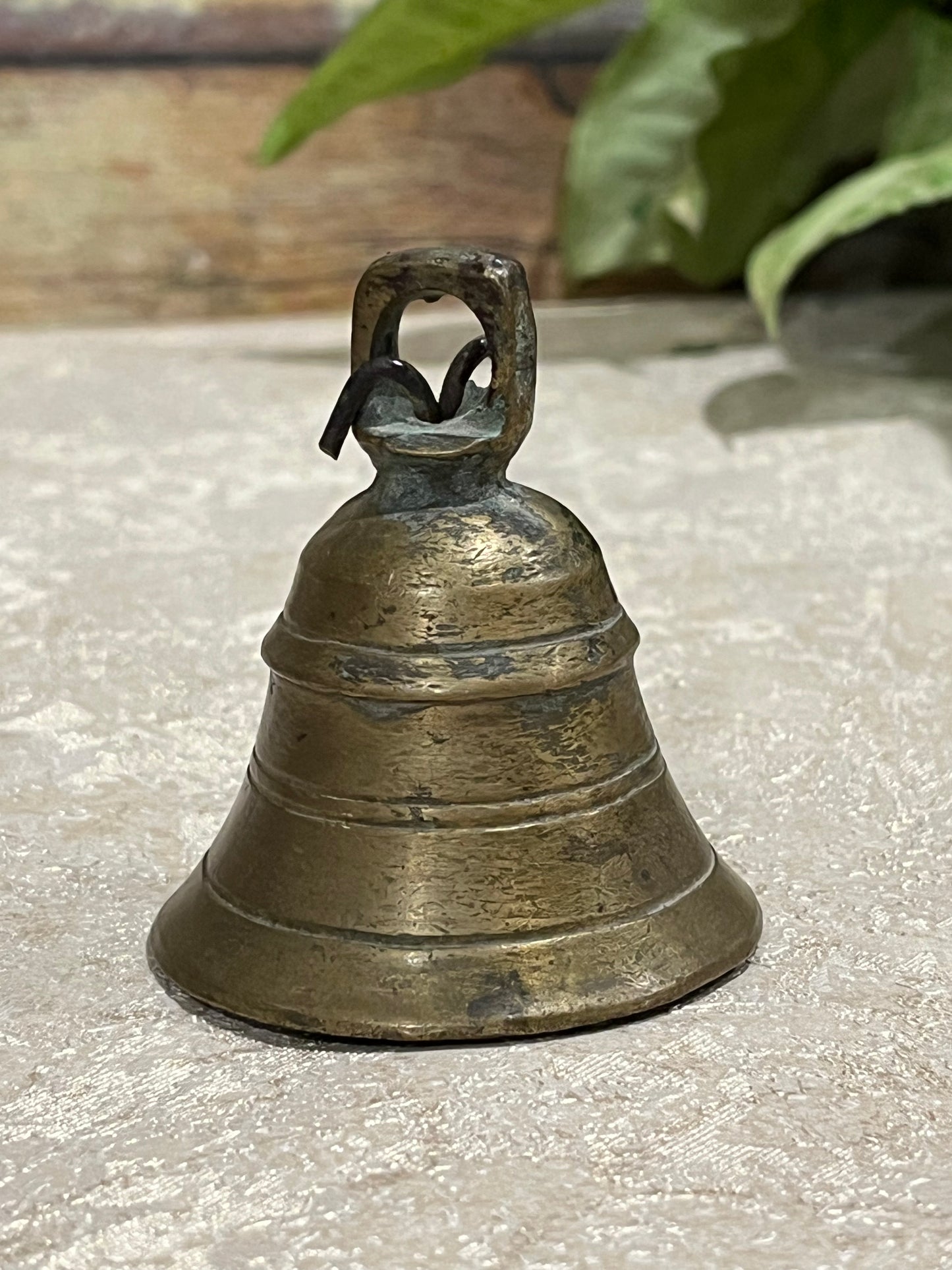 Old Brass Temple Bell