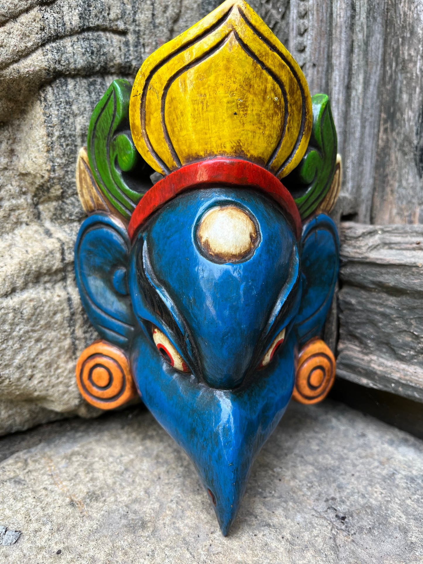 Wooden Garuda Wall Mask