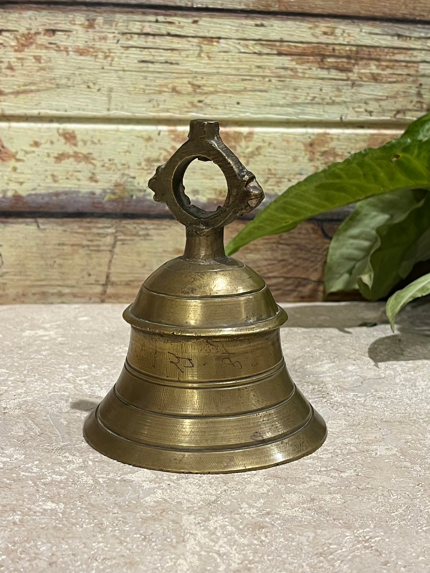 Old Divine Temple Brass Bell