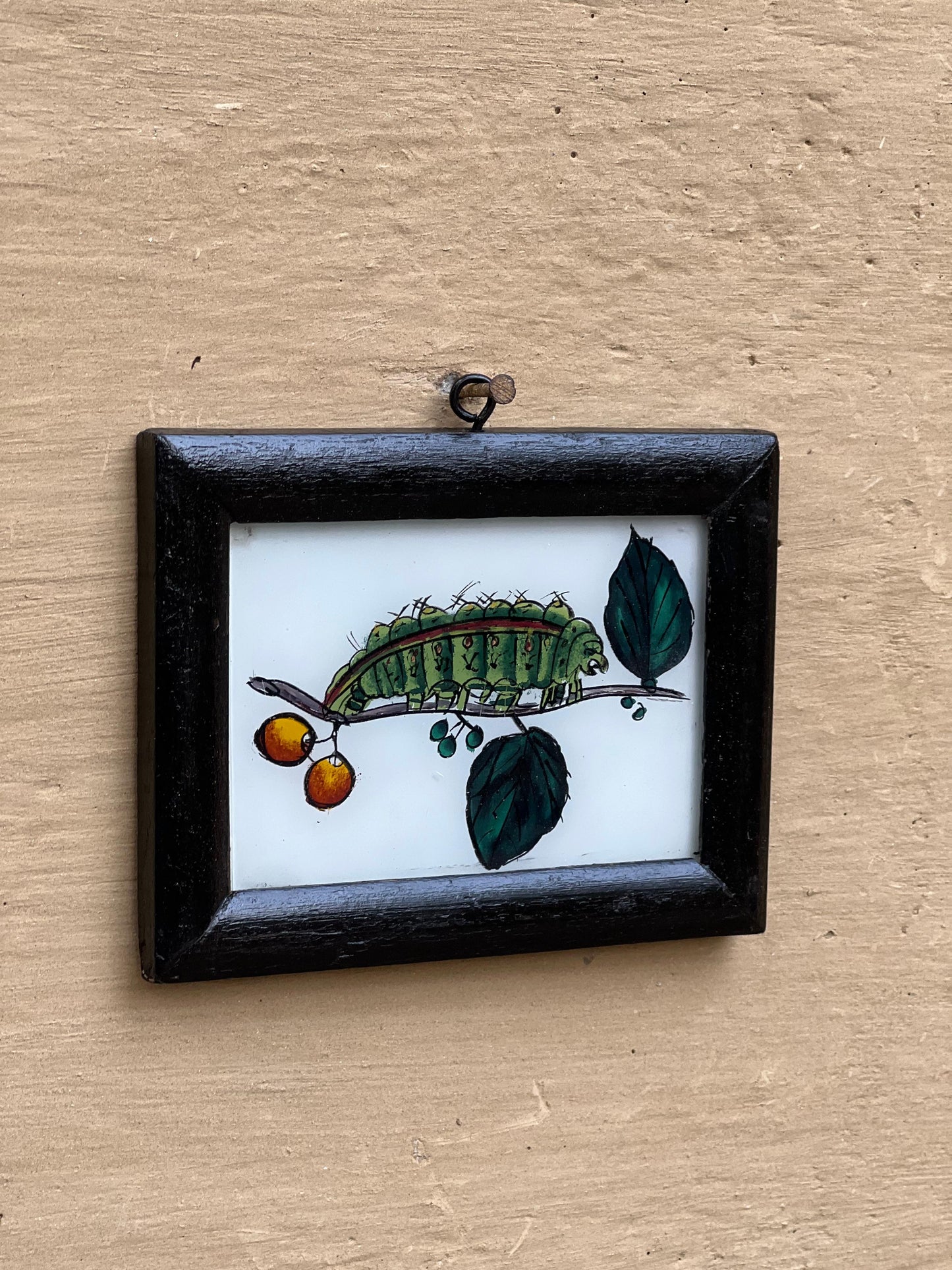 Caterpillar Glass Painting ￼