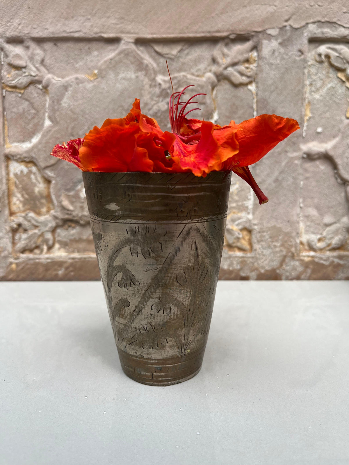 Brass Lassi Glass ￼