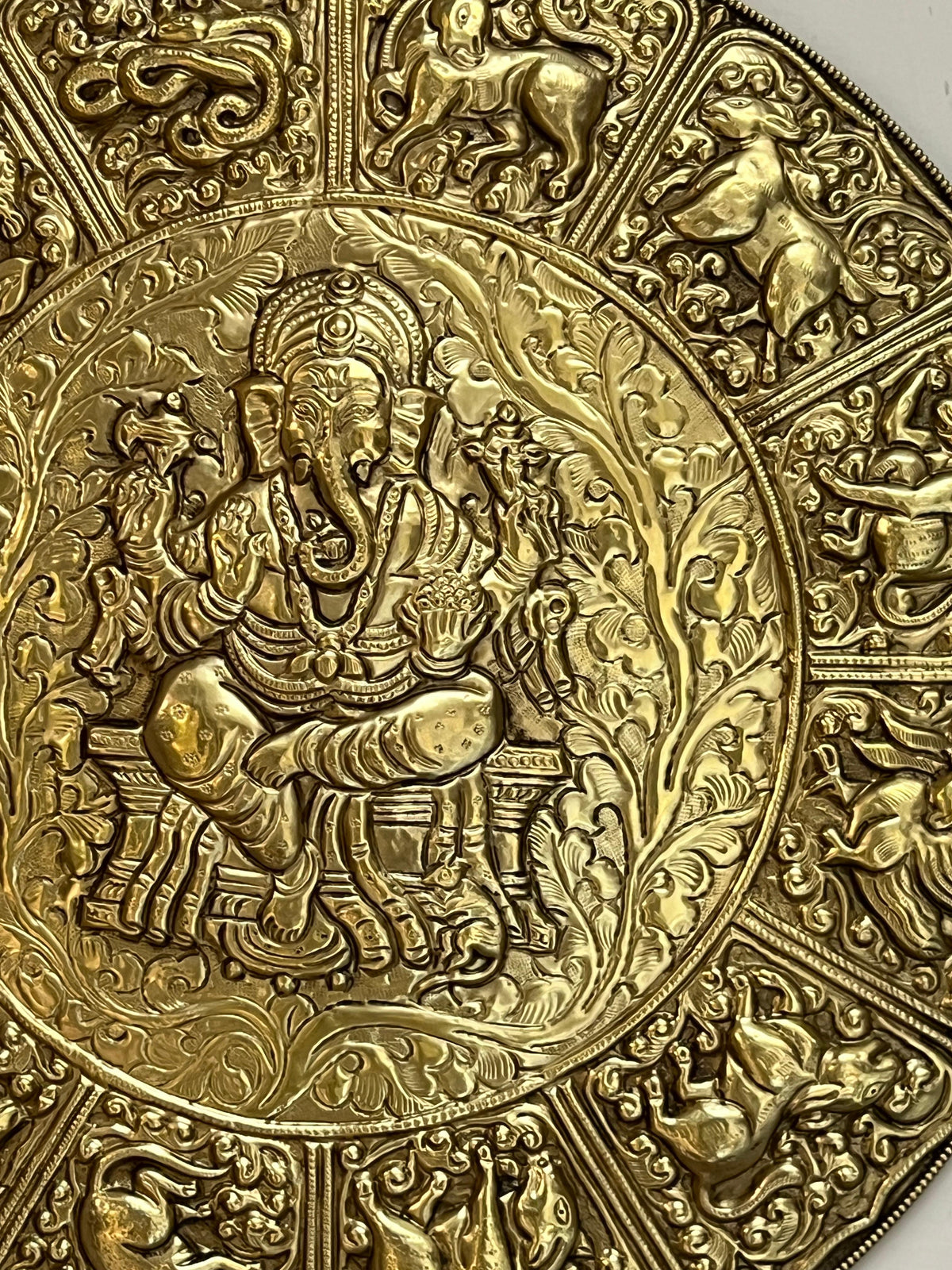 Brass Ganesha Mandala Wall Hanging
