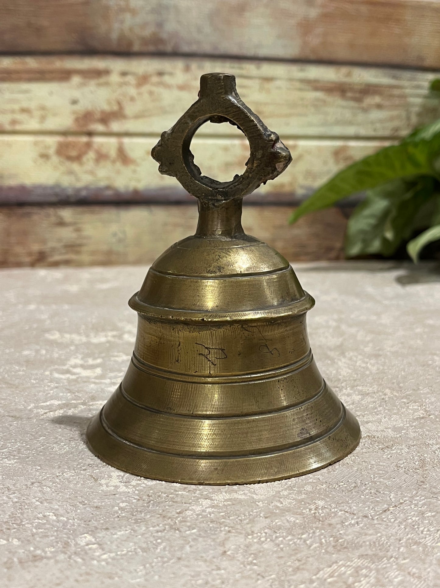 Old Divine Temple Brass Bell