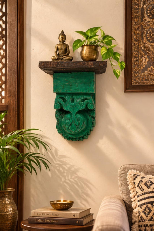 Green Wall Bracket Shelf