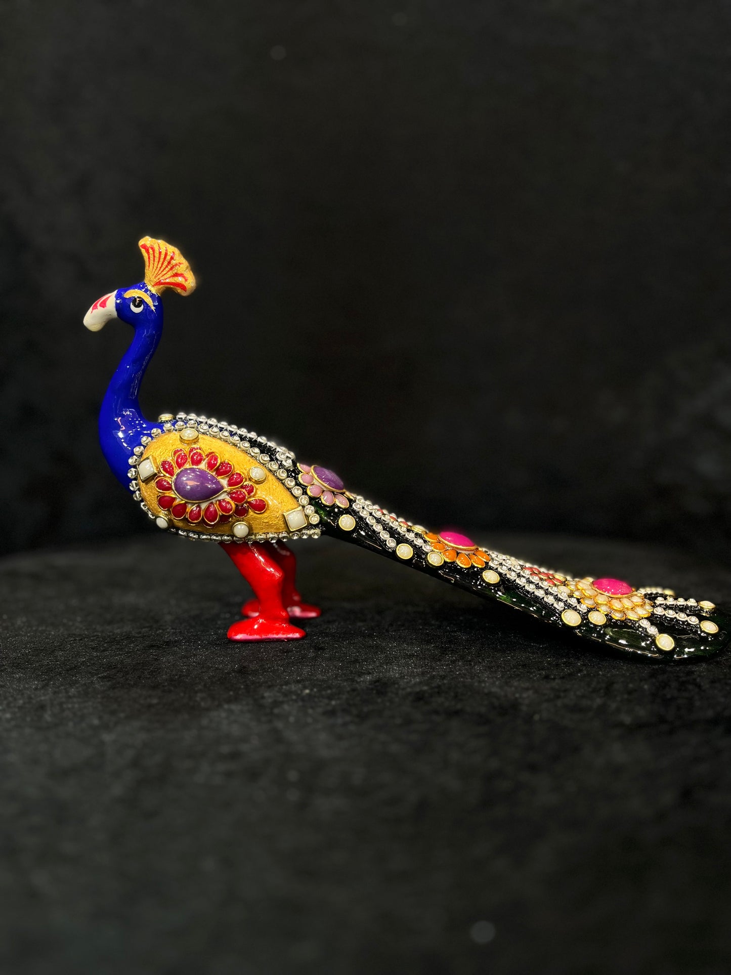 Decorative peacock with stone & Bead work