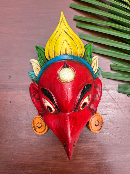 Hand Painted Garud Mask