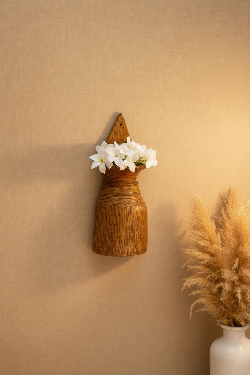 Wooden Half Wall Planter
