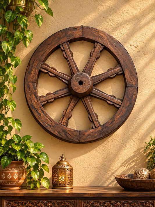 Wood Decorative Wall Wheel