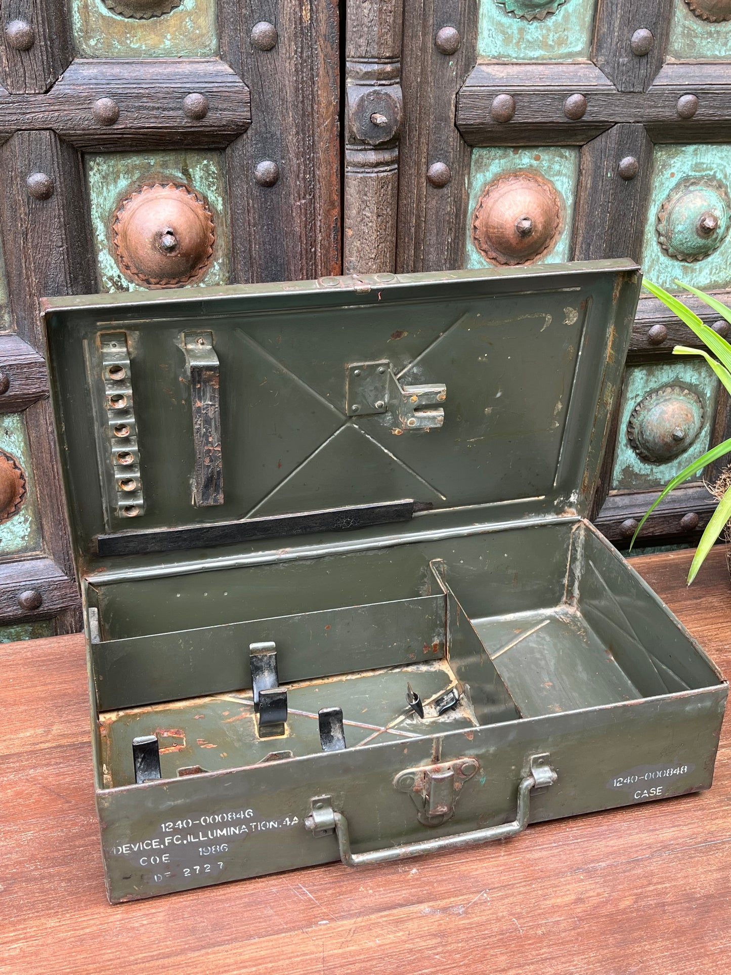 Vintage Army Military Tool Box