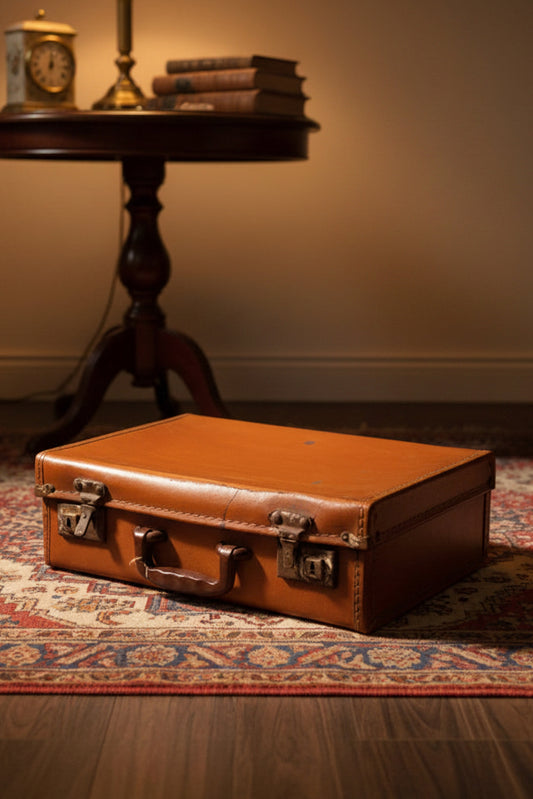 Vintage Leather Suitcase