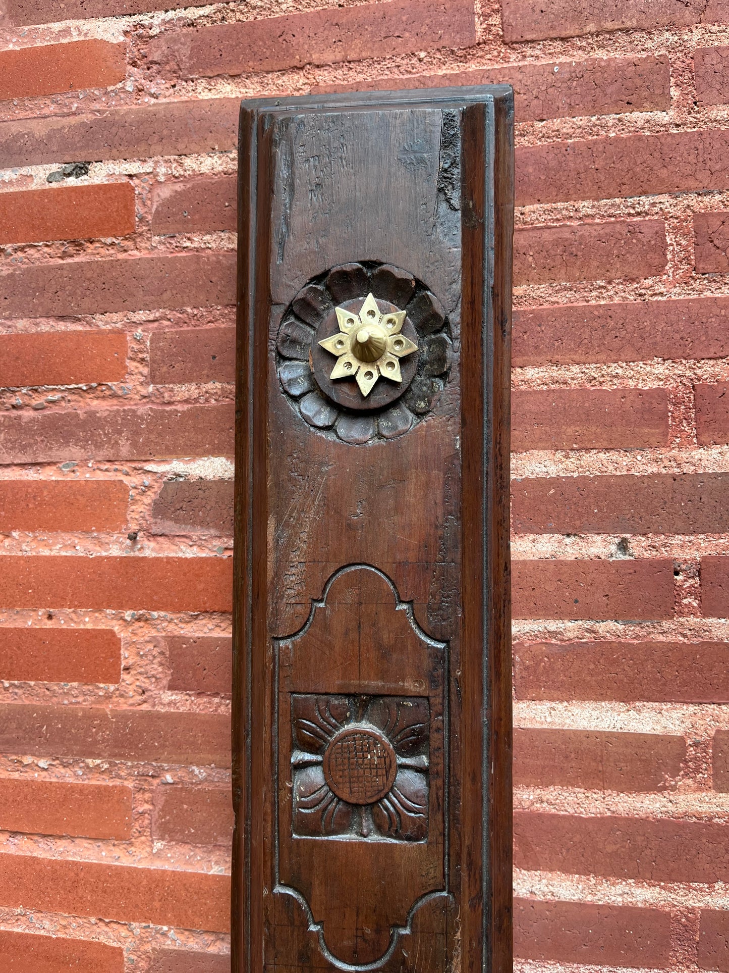 Vintage Hand-Carved Wall Panel