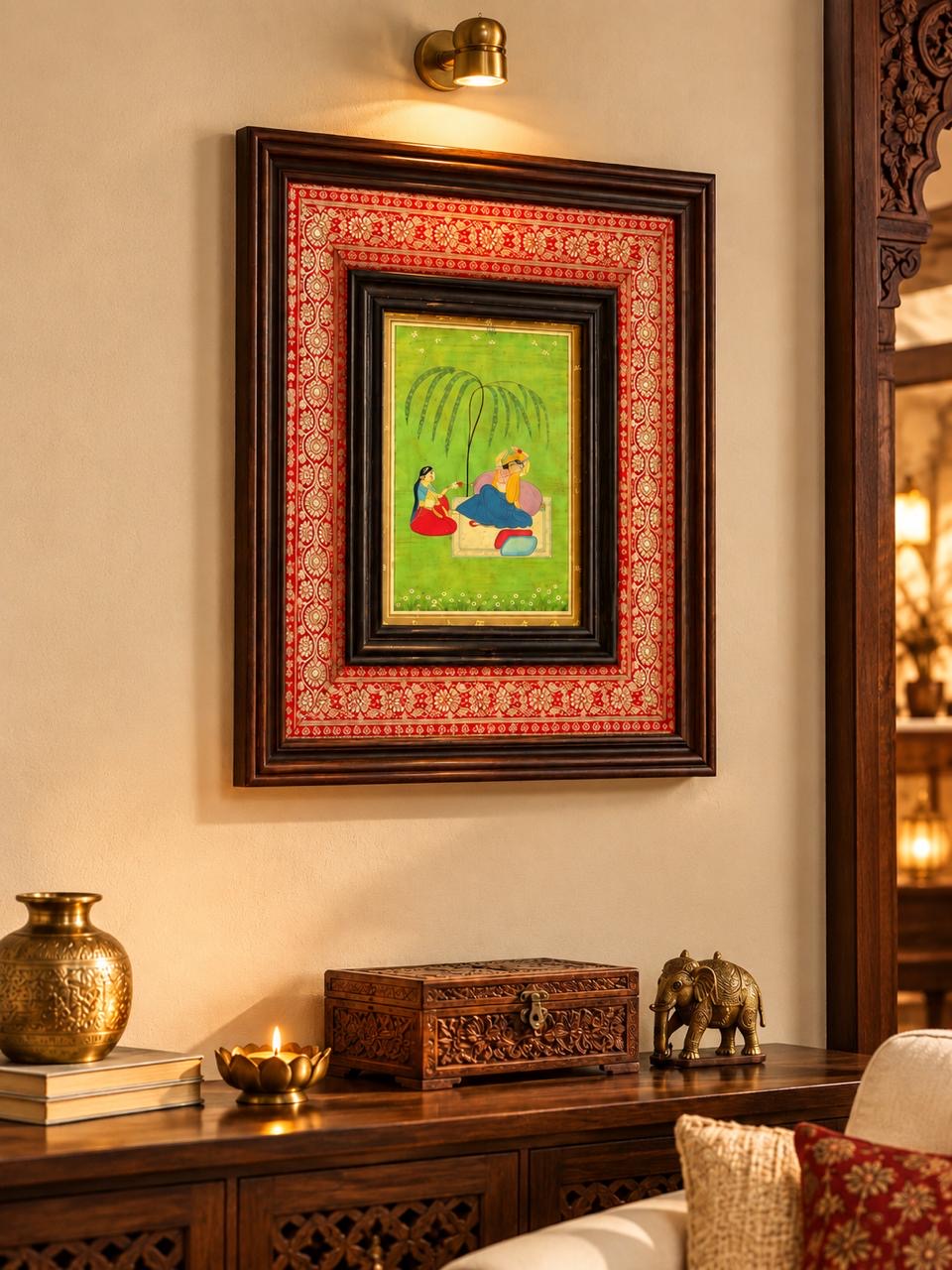 Pichwai Painting With Banrasi Saree