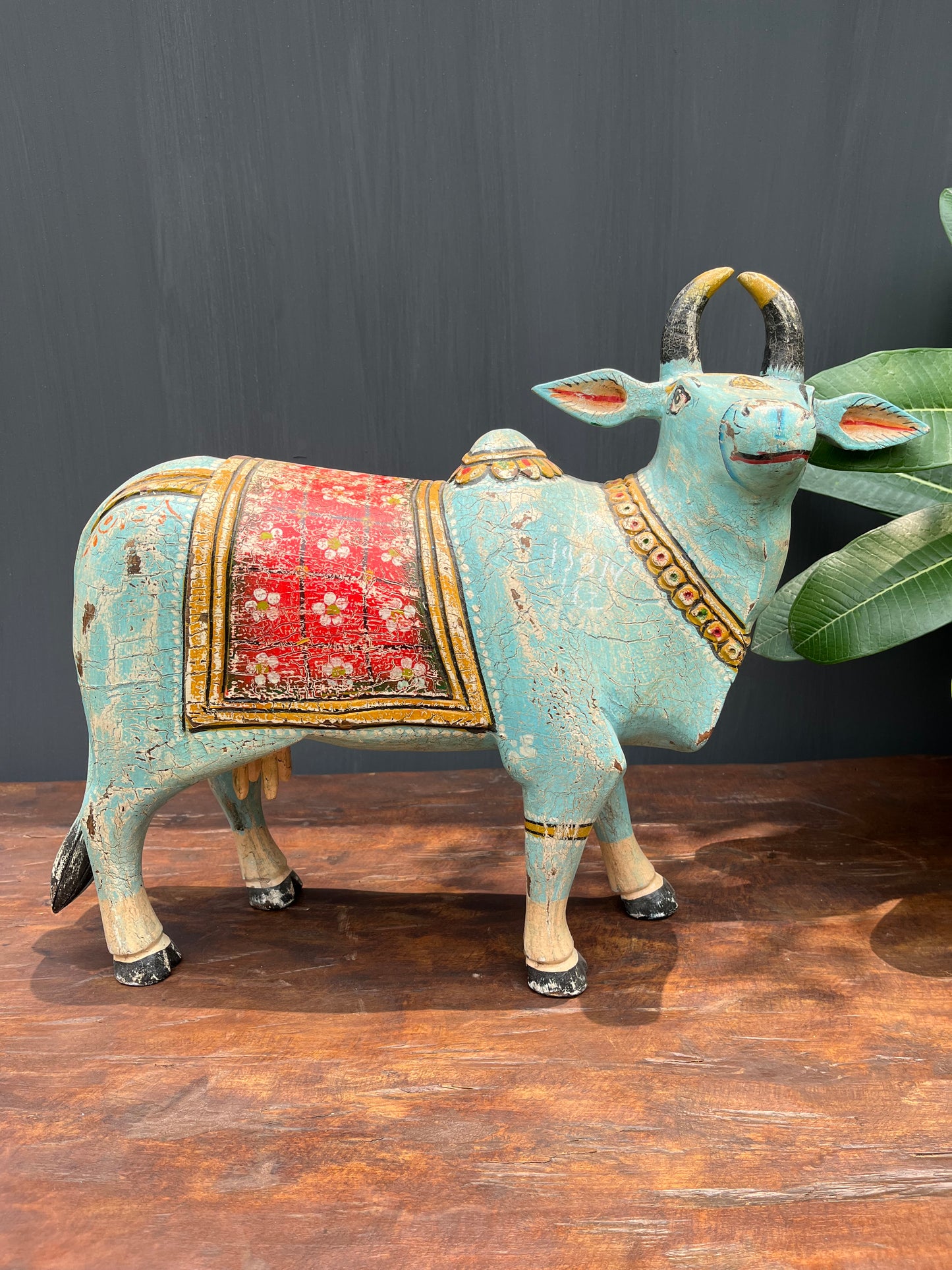 Wood Painted cow