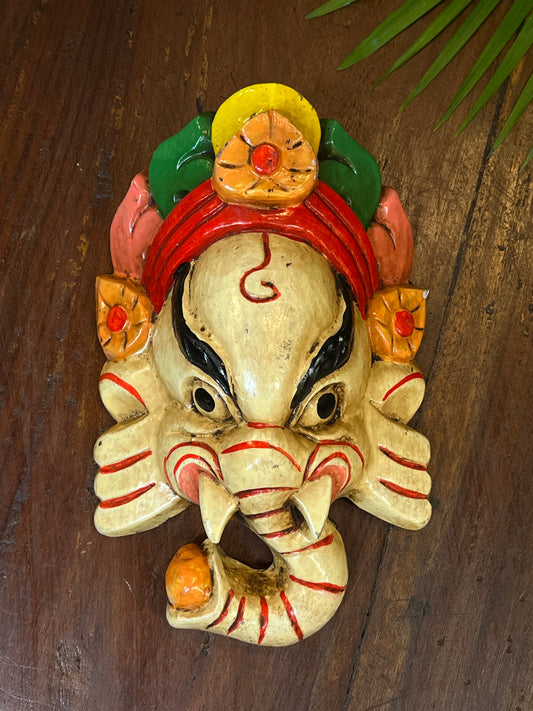 Wood Ganesha Mask