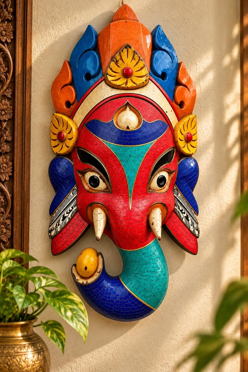 Stone Ganesha Mask
