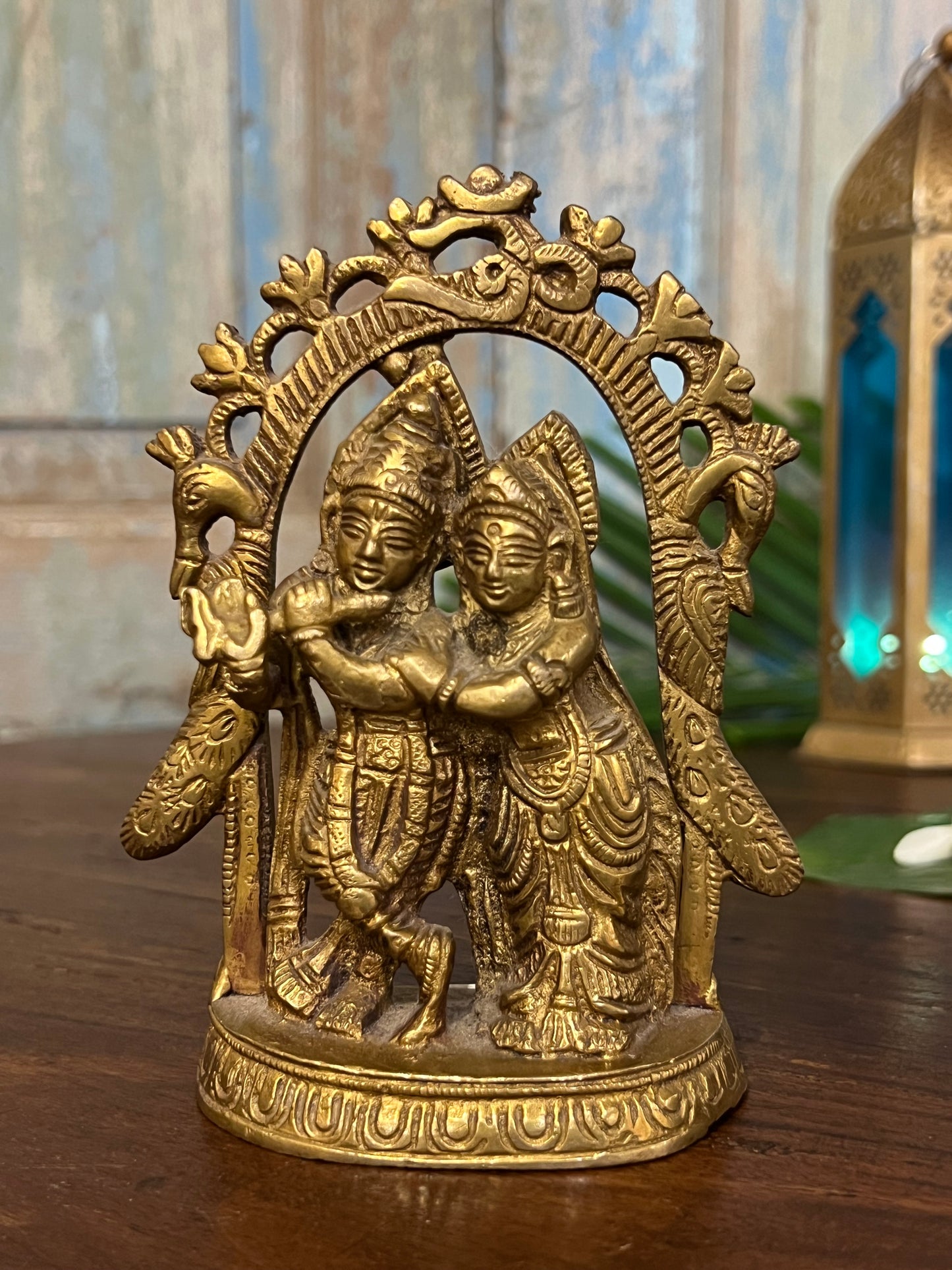 Brass Divine Radha Krishna