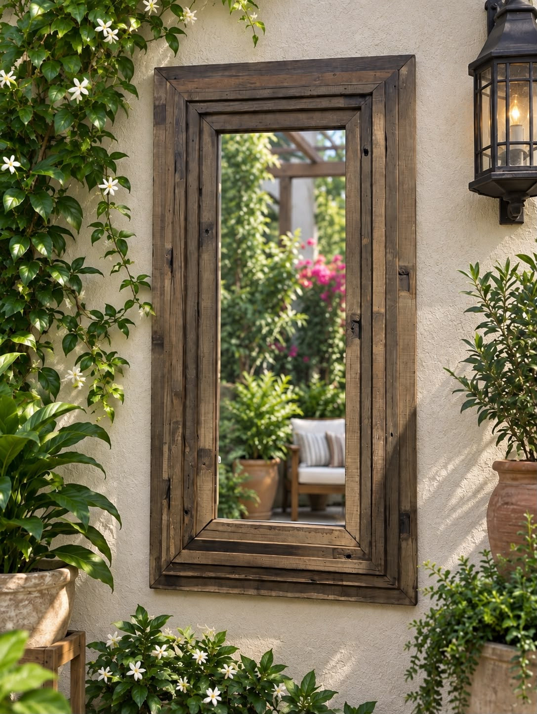 Wooden Long Mirror ￼