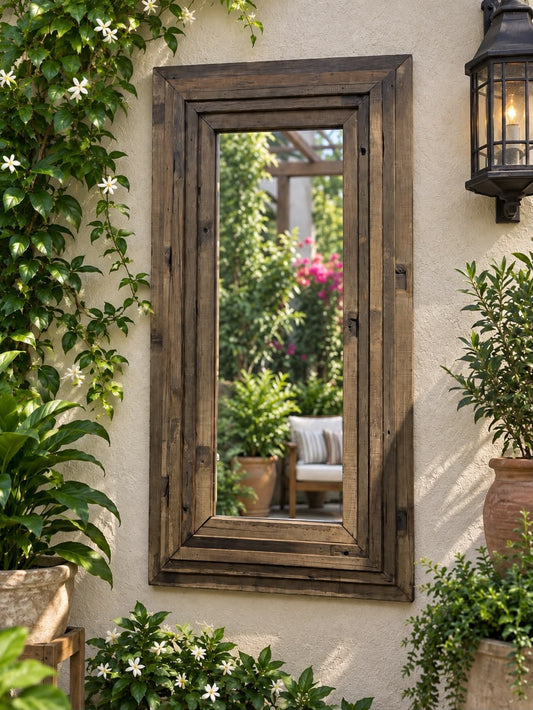 Wooden Long Mirror ￼
