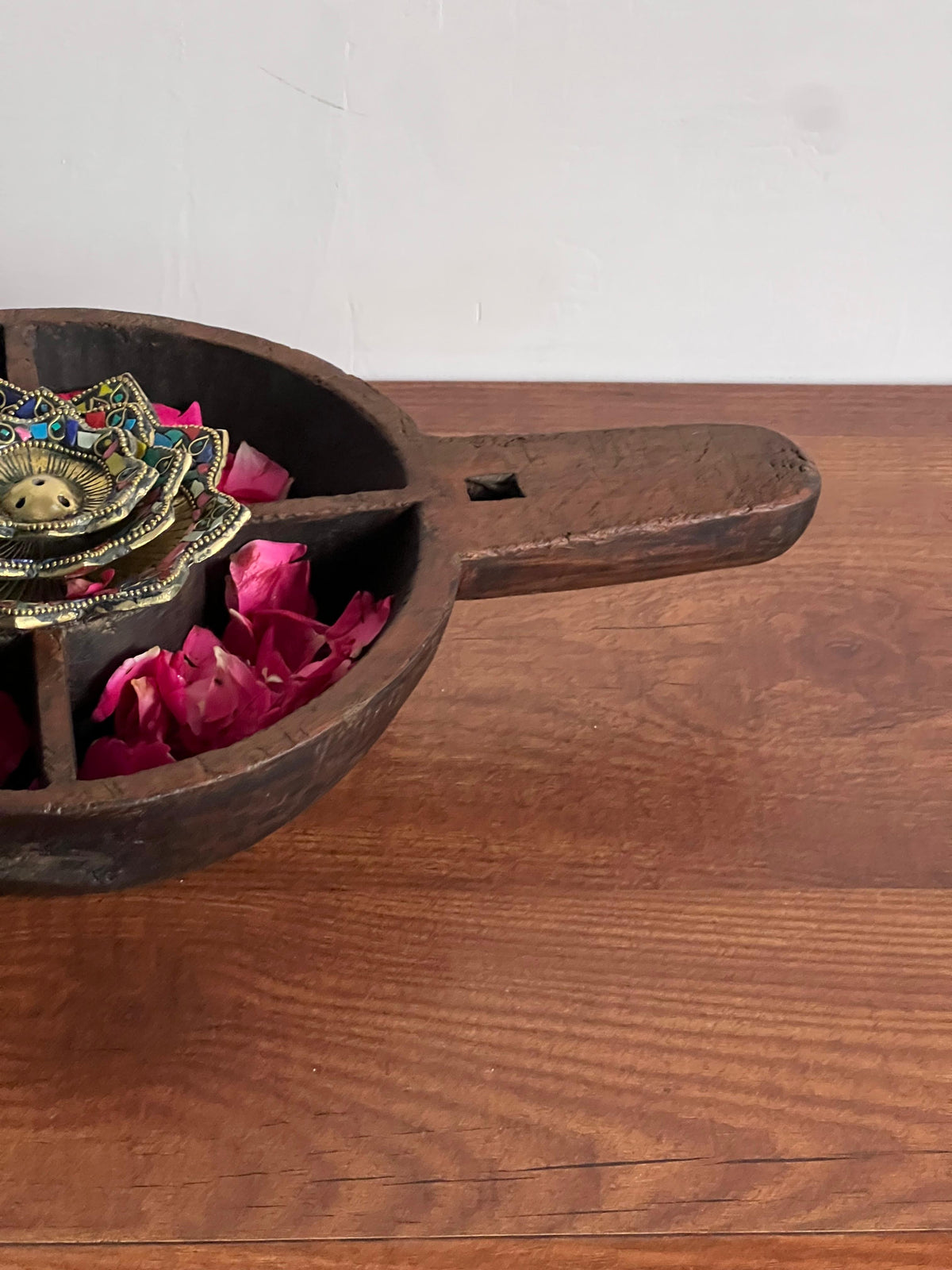 Wood Old Incense Holder ￼