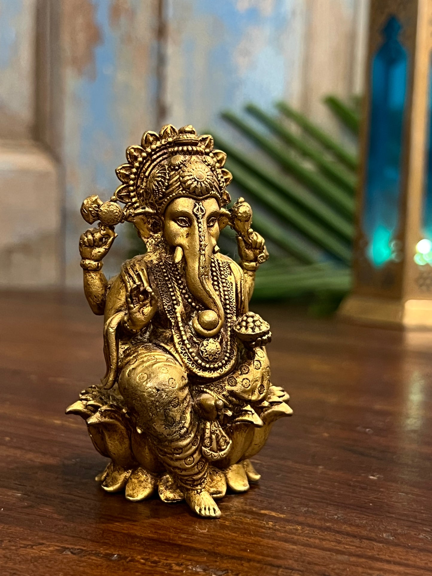 Ganesha on Lotus Flower