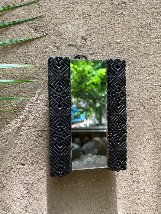 Wooden Block print Mirror