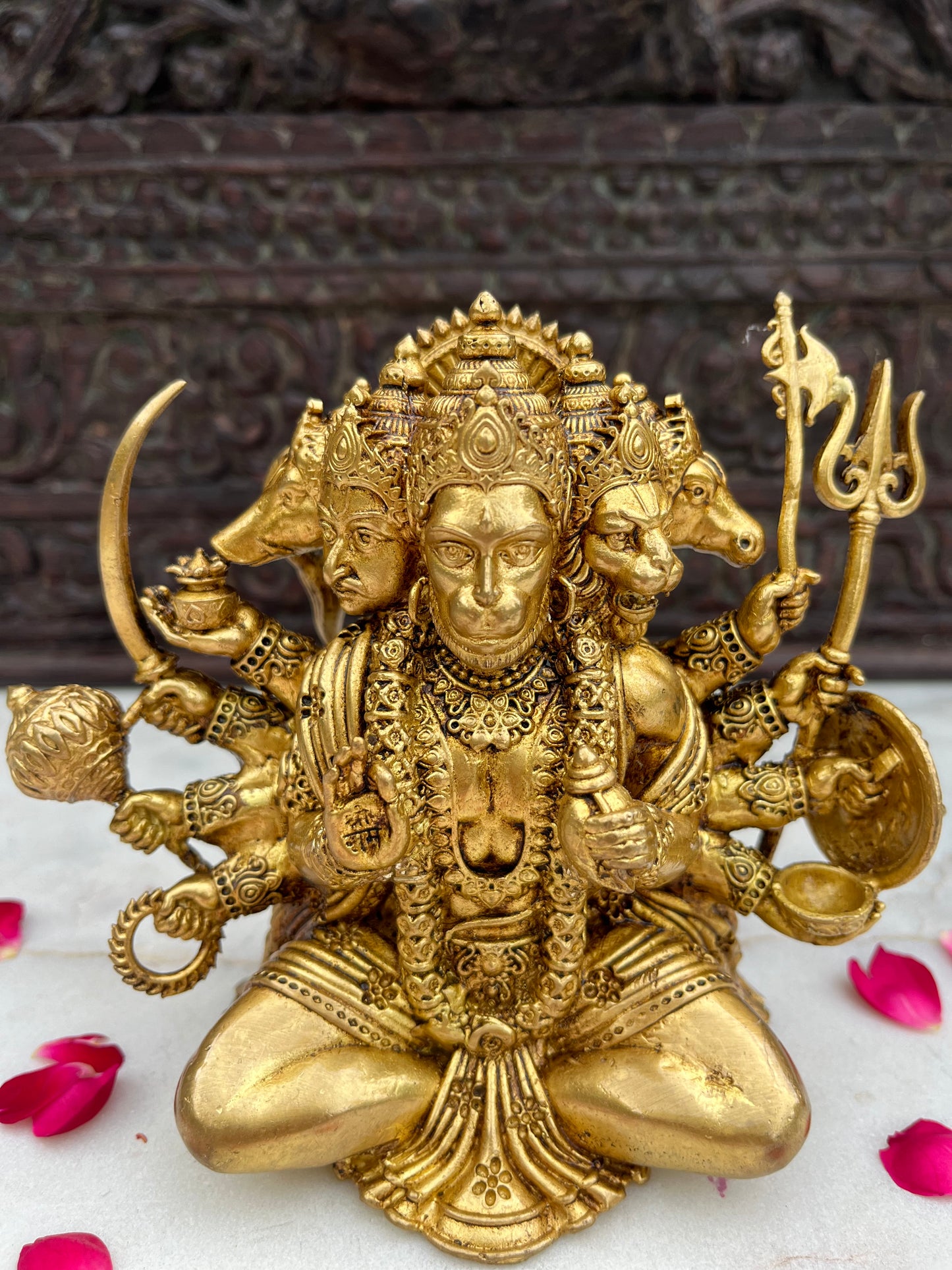 Brass Divine Panchmukhi Hanuman