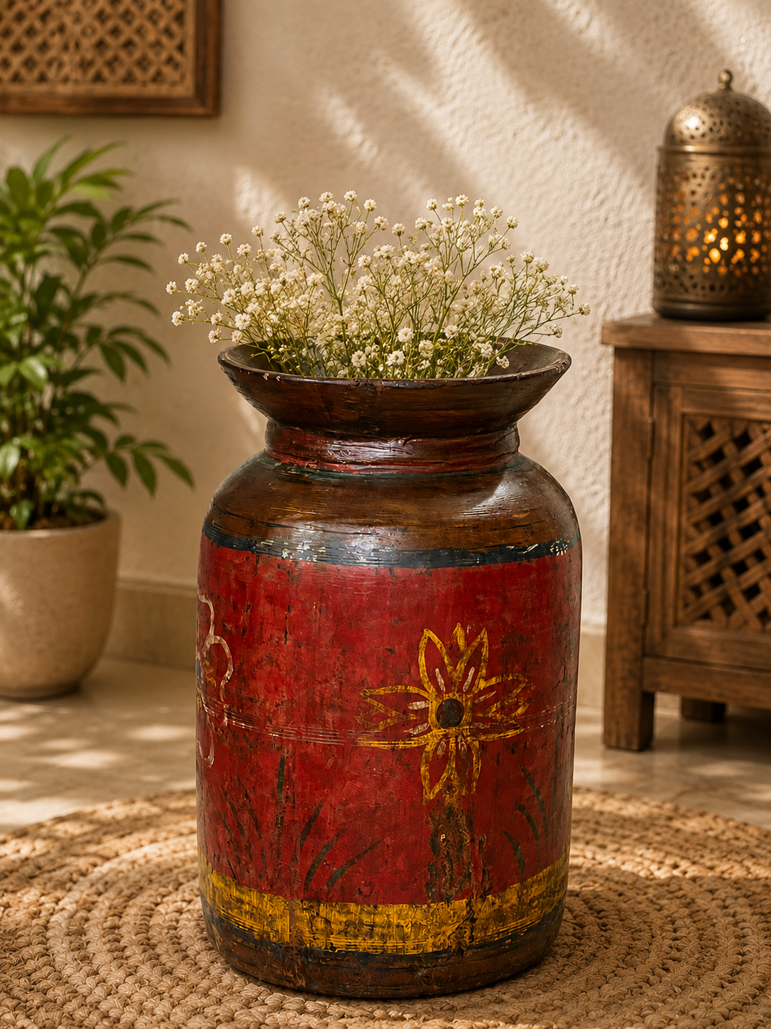 Wooden Flower Pot ￼