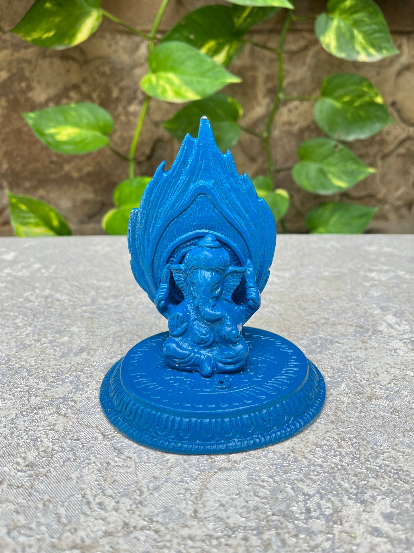 Metal Blue Unique Ganesha