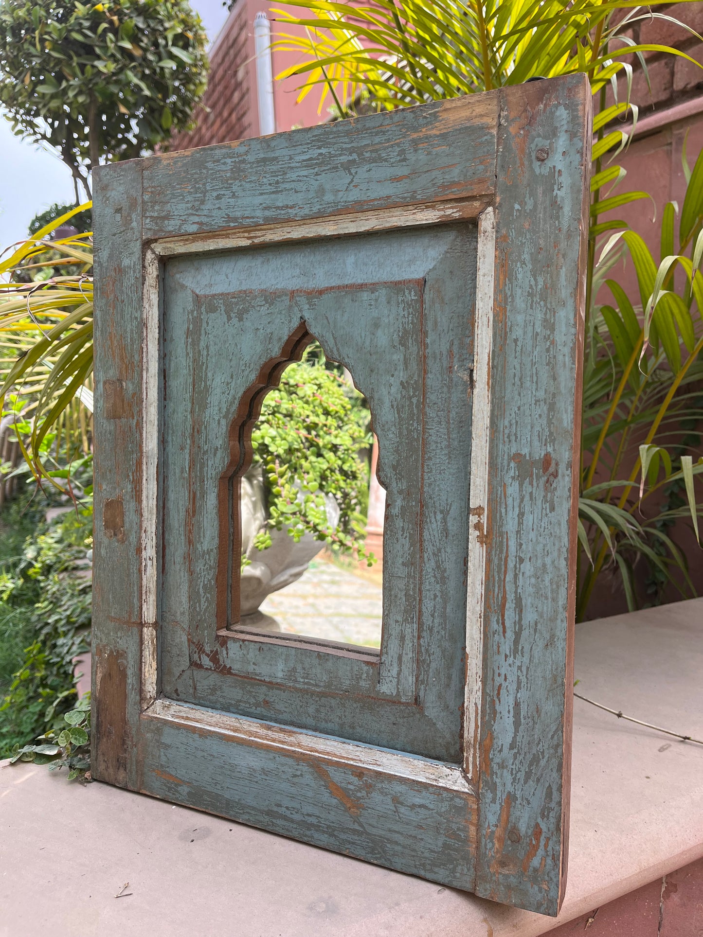 Wood Arch Mirror
