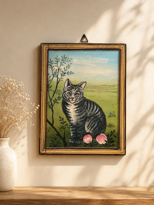 Iron Wall Cat Painting
