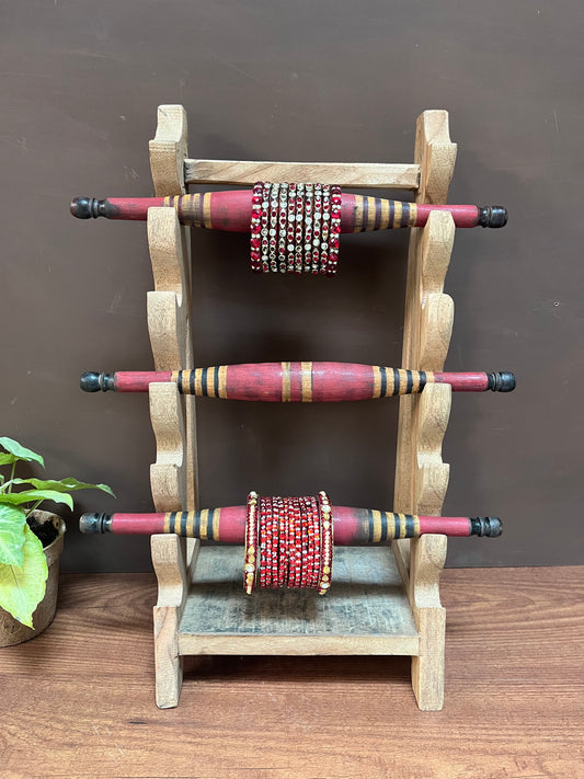 Wooden Bangle Stand