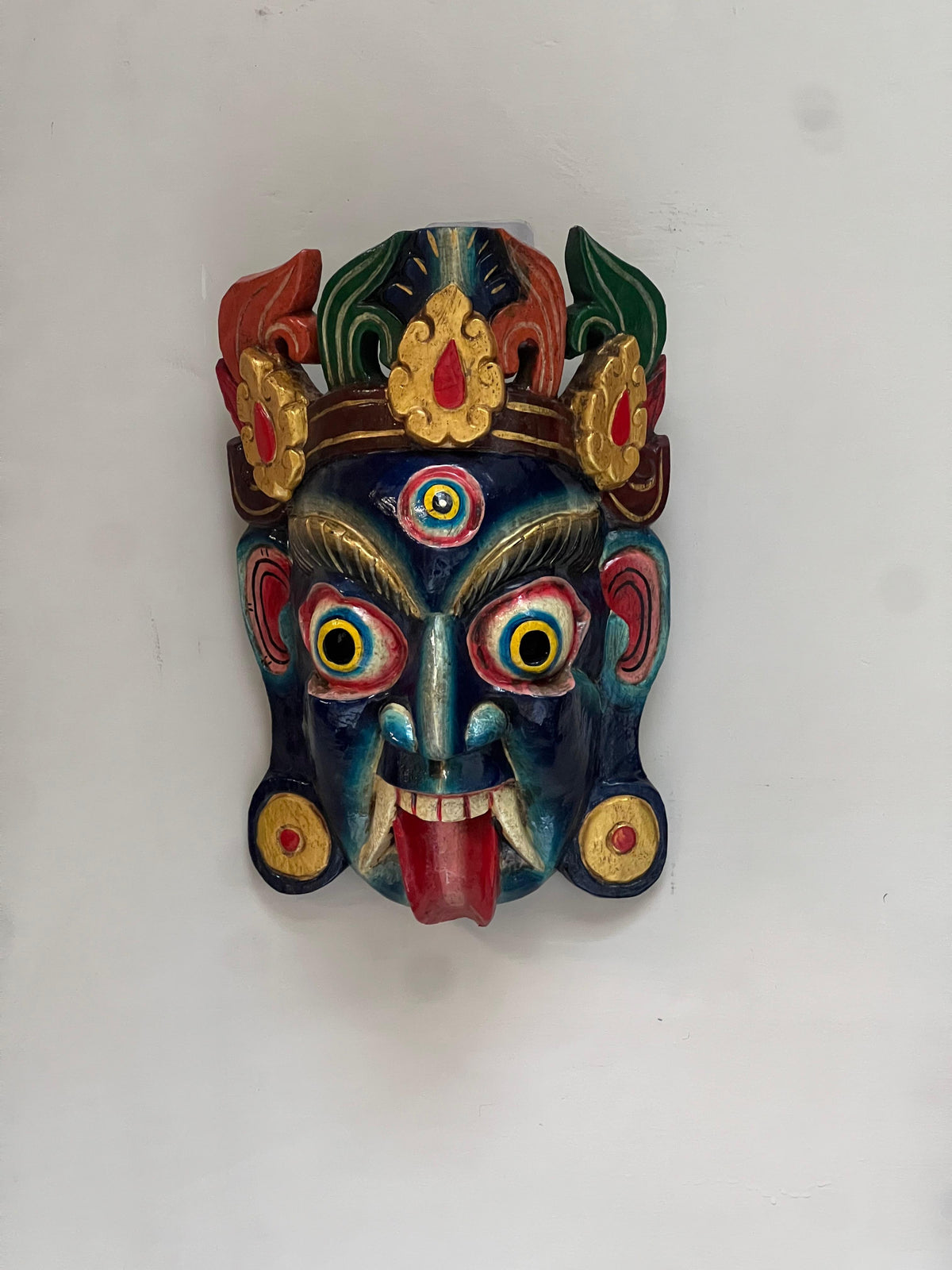Wooden Maa Kali Mask ￼
