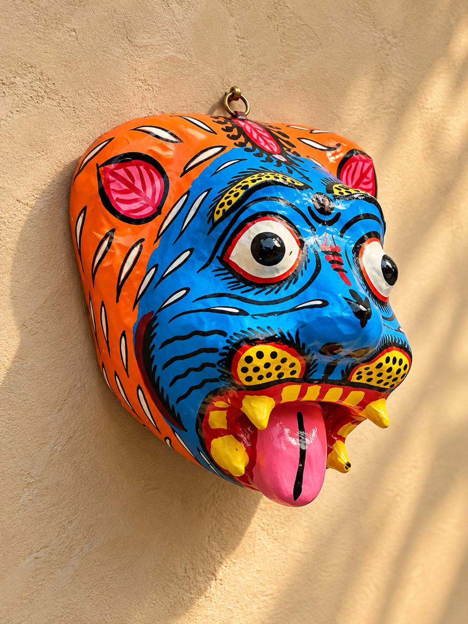 Hand Painted Tiger Wall Mask