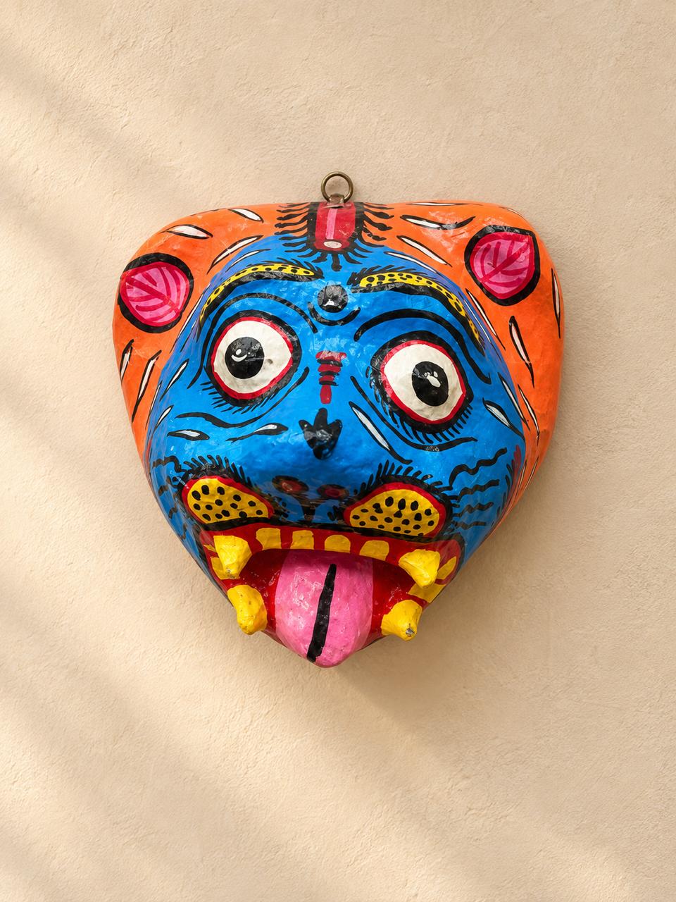 Hand Painted Tiger Wall Mask