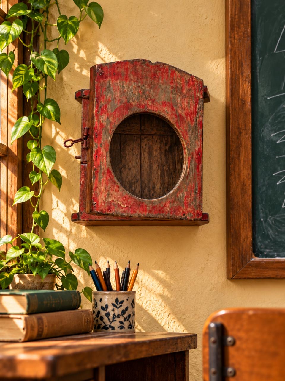 Wood Wall Clock Box