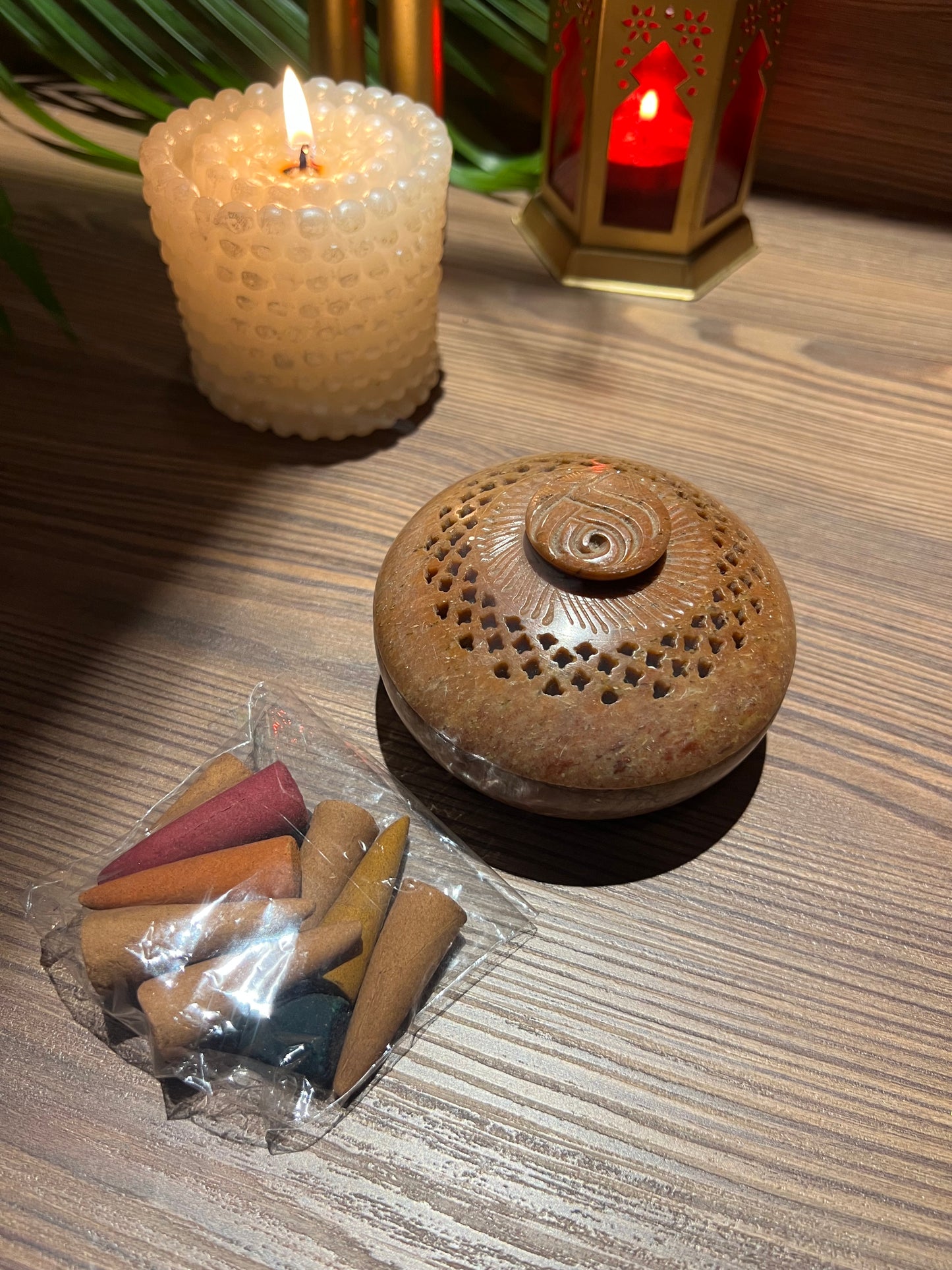 Sand Stone Dhoop Holder