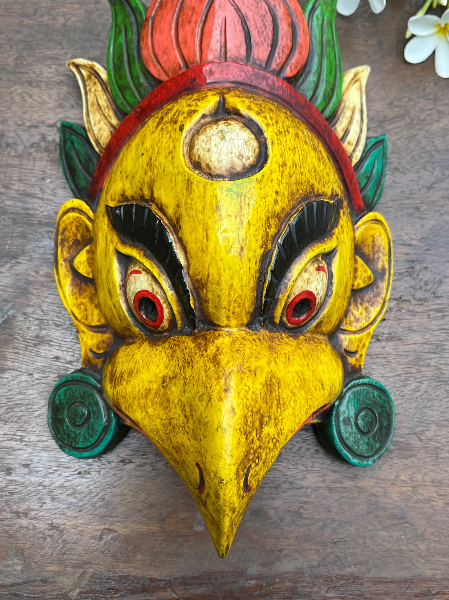 Hand Painted Garud Mask